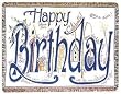 "Happy Birthday" Gift Afghan Throw Blanket 40" x 50"
