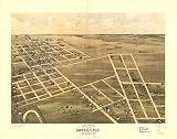 Historic Maps - Brookfield Bird's Eye View Map 1869 Missouri - Linn County - Bird's eye view of Brookfield, Linn Co., Missouri 1869. 36x54