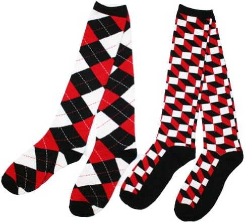 Angelina Men's Cotton Fancy Knee High Socks, #2537-1_10-13