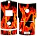 Pyro Flame - Motorola Razr V3 Cell Phone Protector Skin Decals - Faceplates
