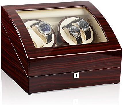 Luxwinder - Luxurious Watch Winder - Winds up to 4 Watches + Stores 5 Extra