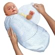 Kiddopotamus & Co 100% Cotton Flannel SwaddleMe&reg; Blue Gingham - Large
