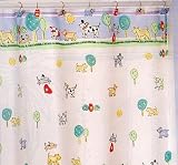 Dog Parade Fabric Shower Curtain