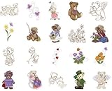 Brother PES Embroidery Machine Card BEARY ADORABLE