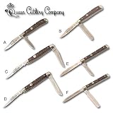 Queen Birdseye Maple Handle - 2 Blade Folding Knife Series