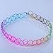 YAZILIND Colorful Vintage Stretch Gothic Tattoo Henna Choker Hippy Necklace Elastic 80s 90s