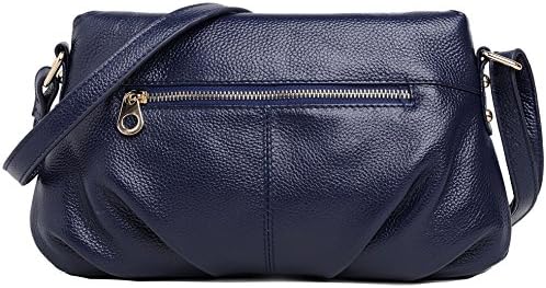 Hotwt Women's Genuine Leather Classic Style Soft Shoulder Bag Cross Body Handbag satchel Purse (Violet)