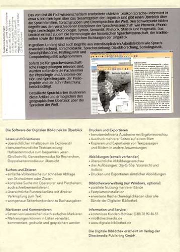 Metzler Lexikon Sprache (PC+MAC)