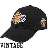 NBA '47 Brand Los Angeles Lakers Black Hardwood Classics Cleanup Adjustable Hat