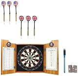 NHL New York Islanders dart cabinet includes Darts and Board