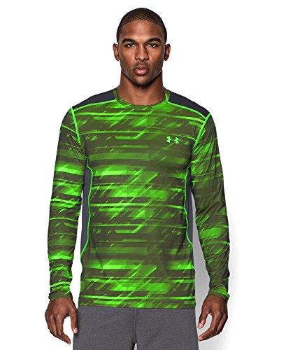 Under Armour Men's Long Sleeve Raid Tee, Large, Hyper Green/Stealth Gray/Hyper Green