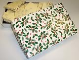 Scott's Cakes 1 lb. White Chocolate M & M Bark in a Holly Box