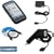 Black Rubber Silicone Skin Cover Case + Rapid Car Charger + Home Travel Charger + USB Data Cable for AT&T Samsung Eternity SGH-A867 Cell Phone
