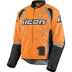 Icon Hooligan 2 Mil-Spec Men's Textile Street Racing Motorcycle Jacket - Orange