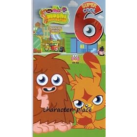 Moshi Monsters Birthday Card Age 6 with Badge