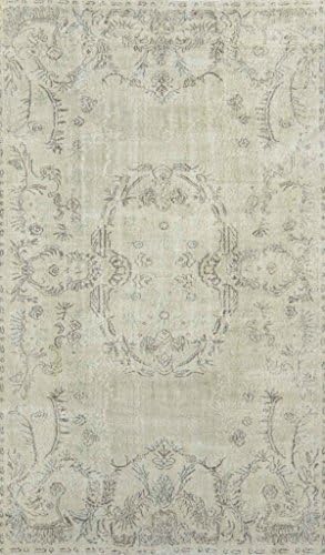 TURKISH VINTAGE OVER DYED RUG - 5' - 8" X 9' - 6" - OD 110