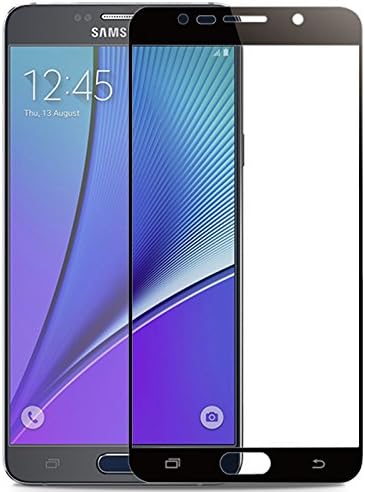 [Edge to Edge] TT Components Galaxy Note 5 Tempered Glass [Anti-fingerprints][Ultra-clear] Thinnest 0.26mm [Bubble Free] Samsung Note 5 Screen Protector Full Coverage (Black)