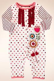 Pure Cotton Floral AppliquÃƒÂ© Frill All in One