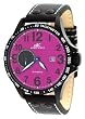 Adee Kaye #AK7199-MIPB Men's Black IP Predator Oversized Automatic Tachymeter Watch