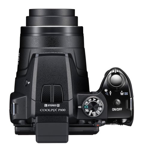 Nikon Coolpix P100 10 MP Digital Camera with 26x Optical Vibration Reduction (VR) Zoom and 3.0-Inch LCD (Black) image