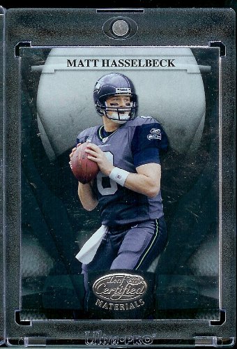 2008 Leaf Certified Materials Football Card - Matt Hasselbeck / Seattle Seahawks / NFL Trading Card in Protective Display Case!