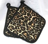 Leopard Print Pot Holders - Set of 2