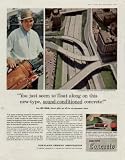 "You just seem to float along on this new-type, sound-conditioned concrete!" says SAM SNEAD, famous golfer and all-time top tournament winner. ..... 1958 Portland Cement Association Ad, A4581.