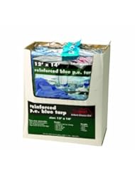 Texsport Reinforced Rip-Stop Polyethylene Tarp (Blue, 12 x 24-Feet)
