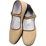 Almond Flax Mary Jane Chinese Shoes