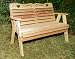 4' Red Cedar American Sweetheart Garden Bench