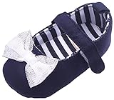 (ラボーグ) La Vogue 子供靴 べビーシューズ キッズ フォーマル靴 布製 ルームシューズ 新生児 出産祝い 歩行サポート ソフトソール 可愛い ブルー (内寸10cm)