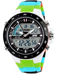 Fashion Sport Mens and Womens Analog-Digital Chronograph Watch SK-251