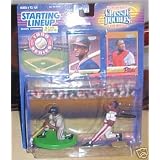 SANDY ALOMAR / CLEVELAND INDIANS & SANDY ALOMAR / WICHITA PILOTS 1999 MLB Classic Doubles * From The Minors To The Majors Series * Starting Lineup Action Figures & Exclusive Collector Trading Cards