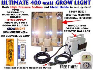 HTGSupply 400 Watt Ultimate HPS & MH Grow Light