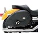 Saddlemen Drifter Teardrop Saddlebags with Shock Cutaway - Black
