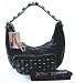 Betsey Johnson Bebop Black Hobo Handbag Bag