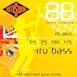 Rotosound RS88LD Black Nylon Flatwound Bass Guitar Strings (65 75 100 115)