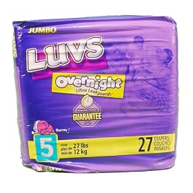 Luvs Ultra Leakguards - Jumbo Pack Size 5 27 lbs and up