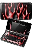 Nintendo 3DS Skin - Metal Flames Red