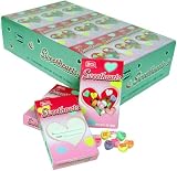 Necco SweetHearts Candy Hearts Original 1-Ounce Packs [36CT Box]