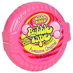 Hubba Bubba Bubble Tape, Awesome Original, 2.0-Ounce Jugs (Pack of 24)