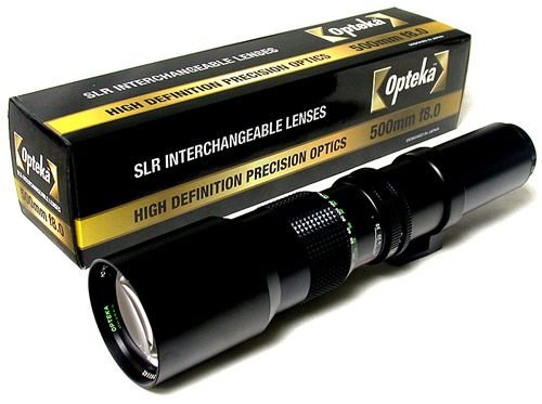 Opteka 500mm f/8 Preset Telephoto Lens for Canon FD SLR Cameras
