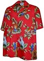 Parrots Hawaiian Shirt, Red