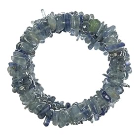 African Kyanite Chip Stretch Bracelet
