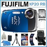 Fujifilm FinePix XP20 REFURBISHED 14 MP Waterproof Digital Camera with 5x O ....