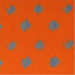 Printed Ikat Polkadot Orange