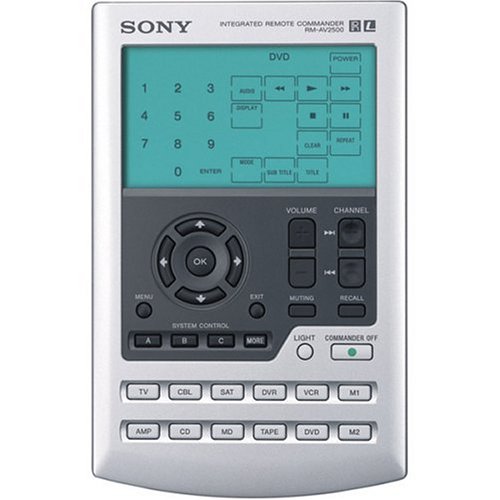 Sony RM-AV2500 Fully Editable Universal Remote Control with Touch-Key LCD Screen