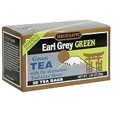 Bigelow Earl Grey Green Tea, 20-Count Boxes (Pack of 6)