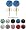 Crystal Stud Earrings by GlitZ JewelZ © - 5/16' (8MM) - Silver 18K Gold plated, looks like real Gold - made with over 100 crystals - bling bling!! Comes packed in a lovely velvet pouch - Choose the colour & size from the menu below