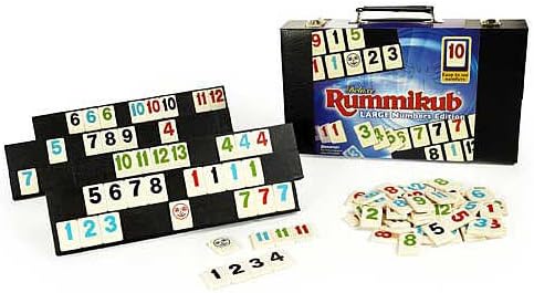 Rummikub - Deluxe Large Numbers Edition with Case